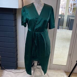 Cupshe Forest green Sleeve Dress